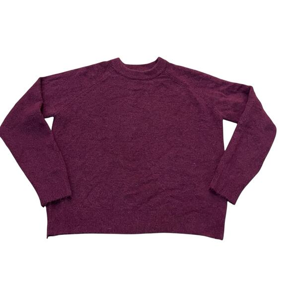 Zara Wool Alpaca Blend Sweater Medium Crew Neck Long Sleeve Minimalist Classic - Picture 1 of 6